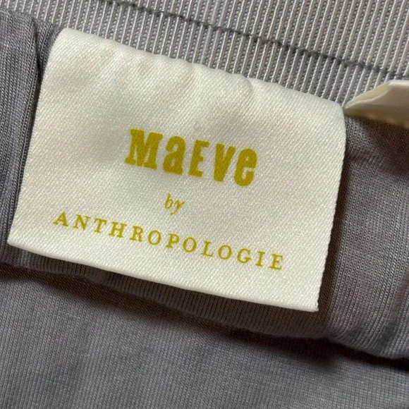 Maeve by Anthropologie Metallic Silver Pleated Midi Skirt - Picture 3 of 8